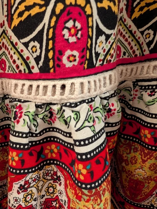 Christian Siriano Boho Elastic Waist Maxi Skirt - Picture 5 of 5